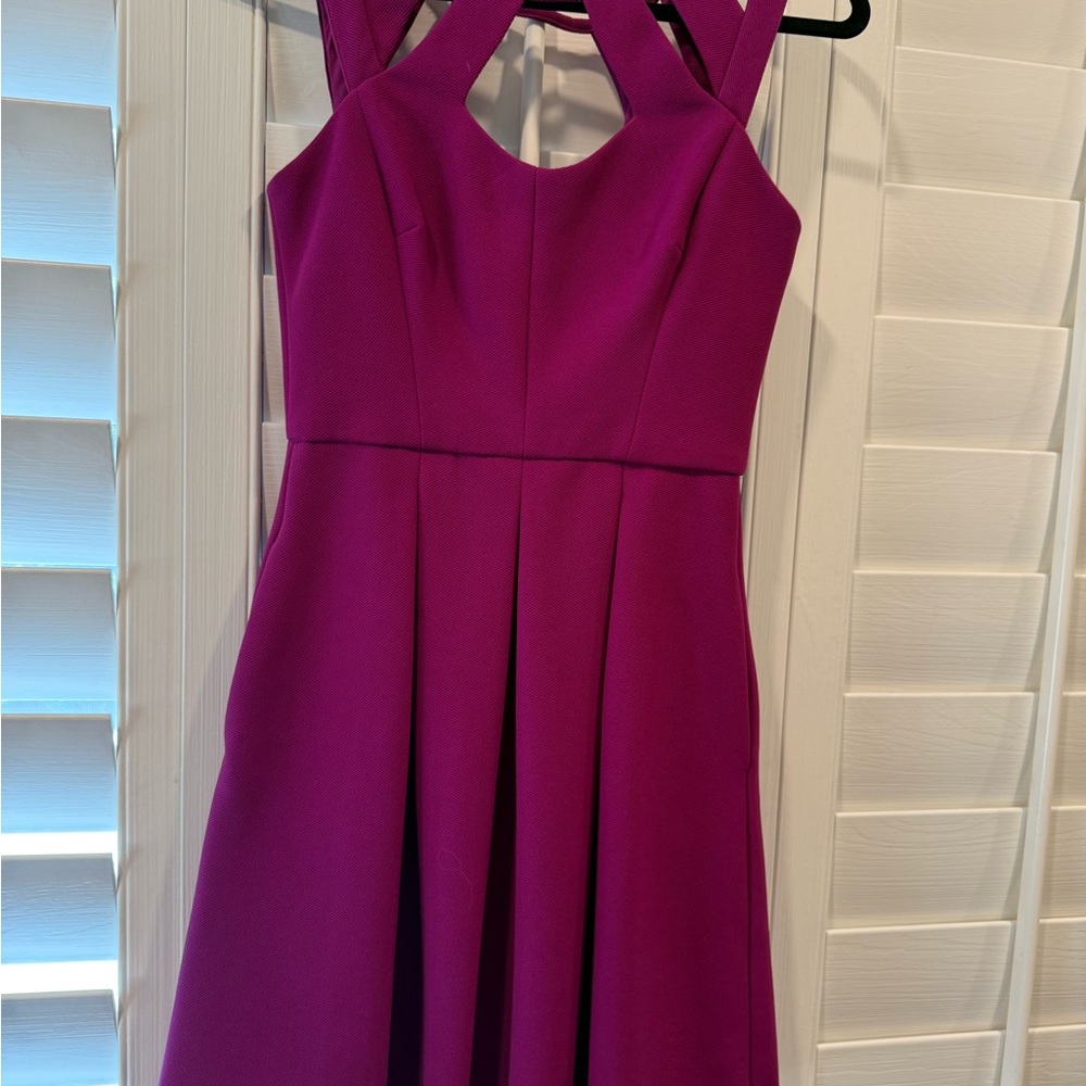 Betsey Johnson Purple Sleeveless Dress with Pockets
